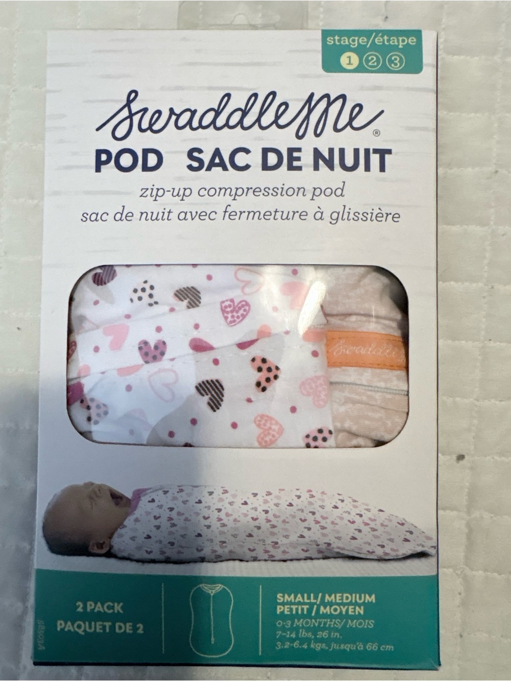 SwaddleMe Baby Zip-Up Pod 2 pack